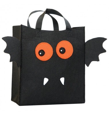 Halloween Treat Bags, Going Batty Felt Bag